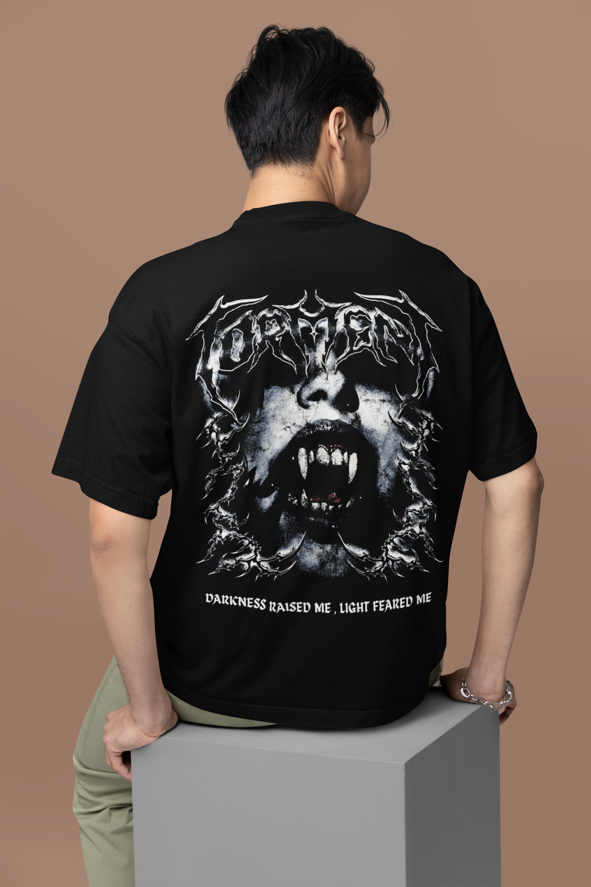 NEVRCHLD Darkness Raised ME Oversized T-Shirt
