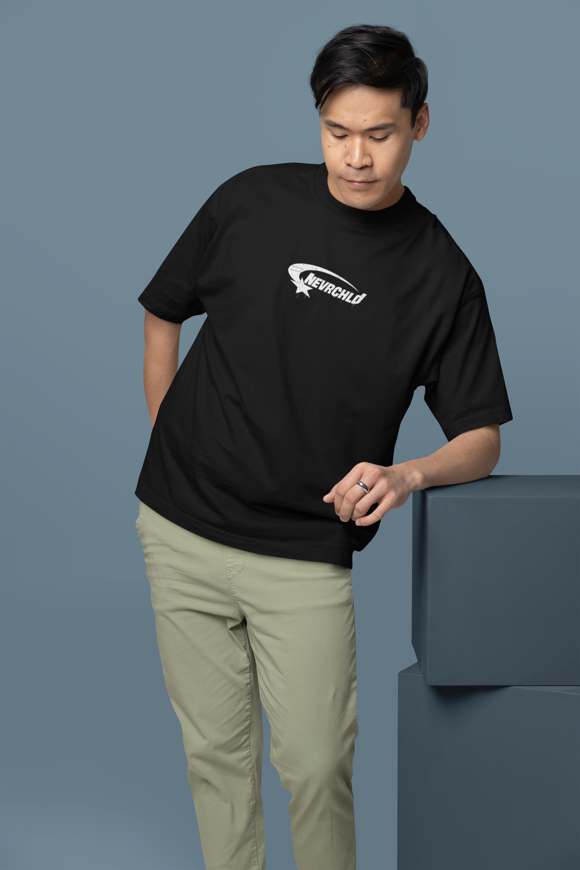 NEVRCHLD Darkness Raised ME Oversized T-Shirt